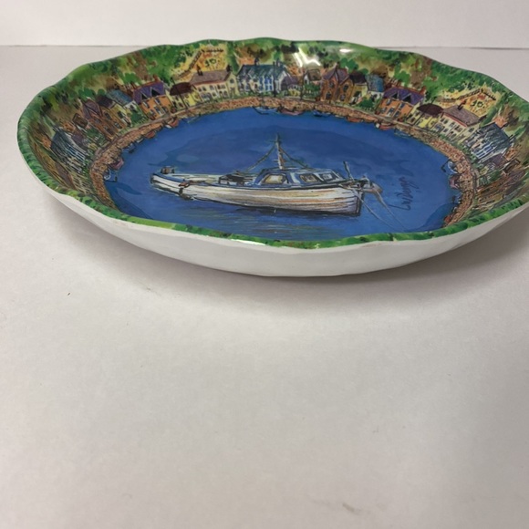 222 FIFTH MELAMINE SAGE BOAT SERVING BOWLS - pair of 2 bowls - Picture 10 of 16